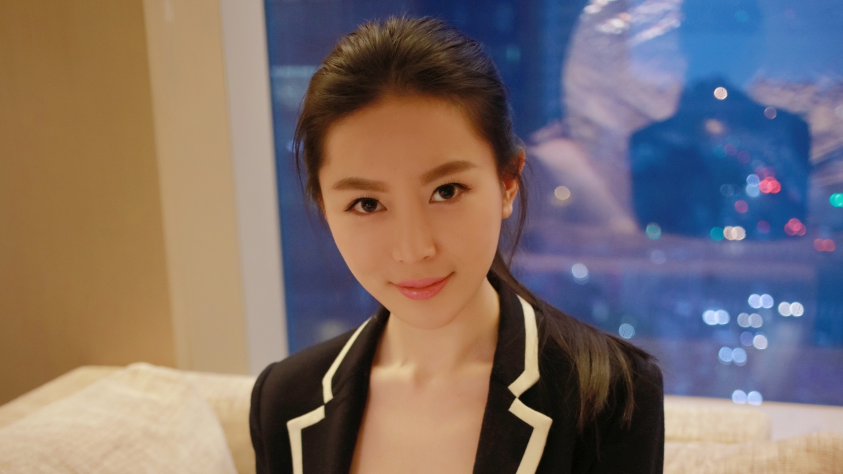 慕羽茜 黑色外套气质美女4k壁纸