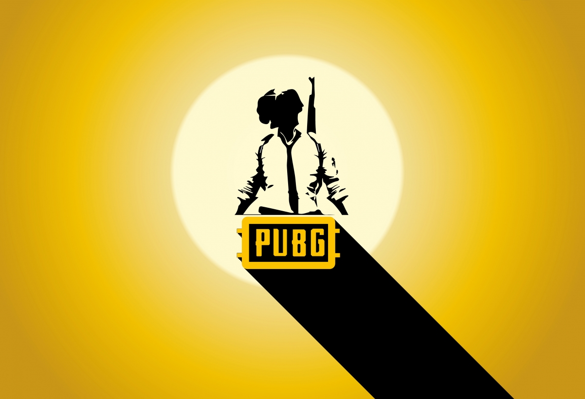 Pubg墙纸 最小极简主义 黄色背景 绝地求生4K游戏壁纸