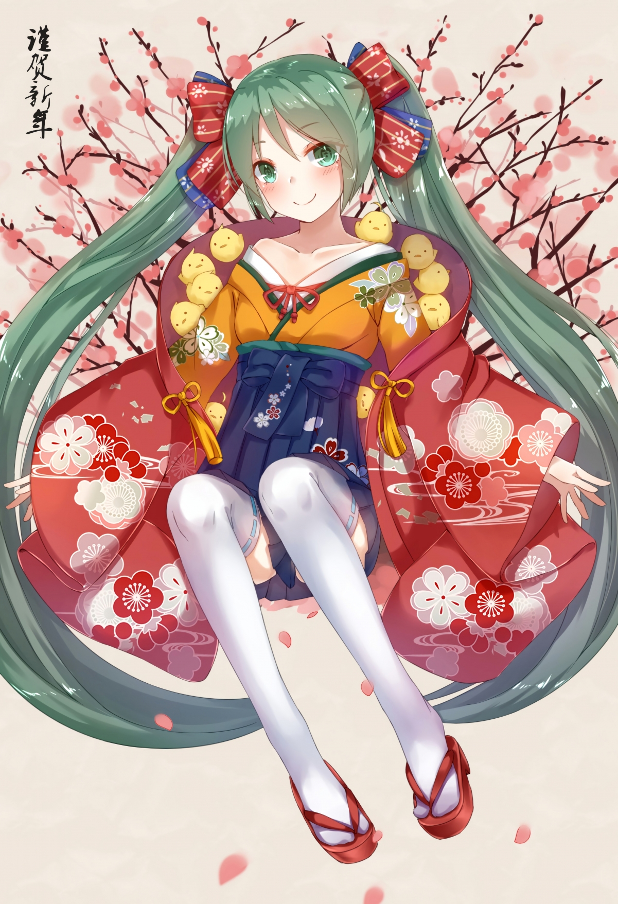 miku 初音未来公主殿下 新年贺图6k竖屏手机壁纸