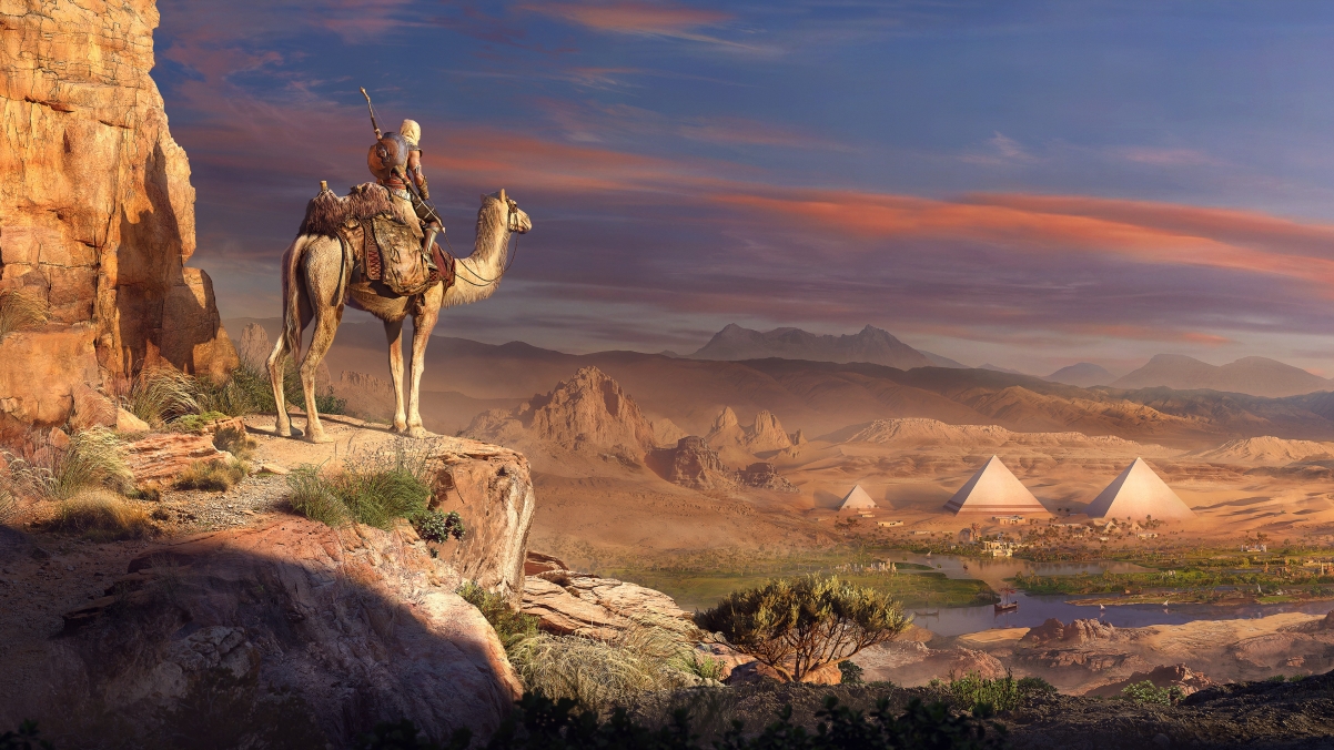 ASSASSINS CREED ORIGINS PYRAMIDS 刺客信条4K壁纸