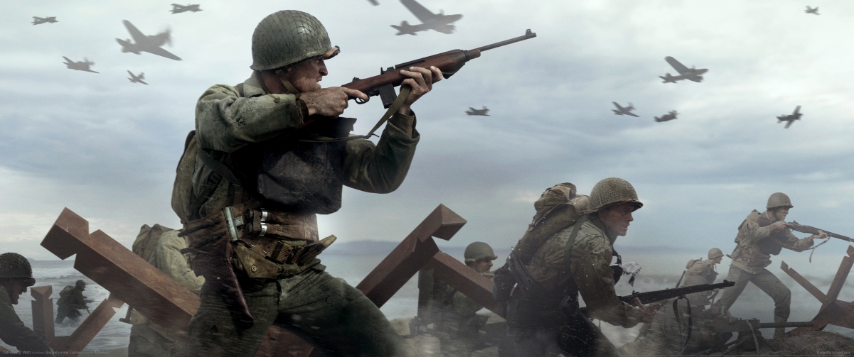 《使命召唤14:二战(Call of Duty:WW2)》3440x1440壁纸