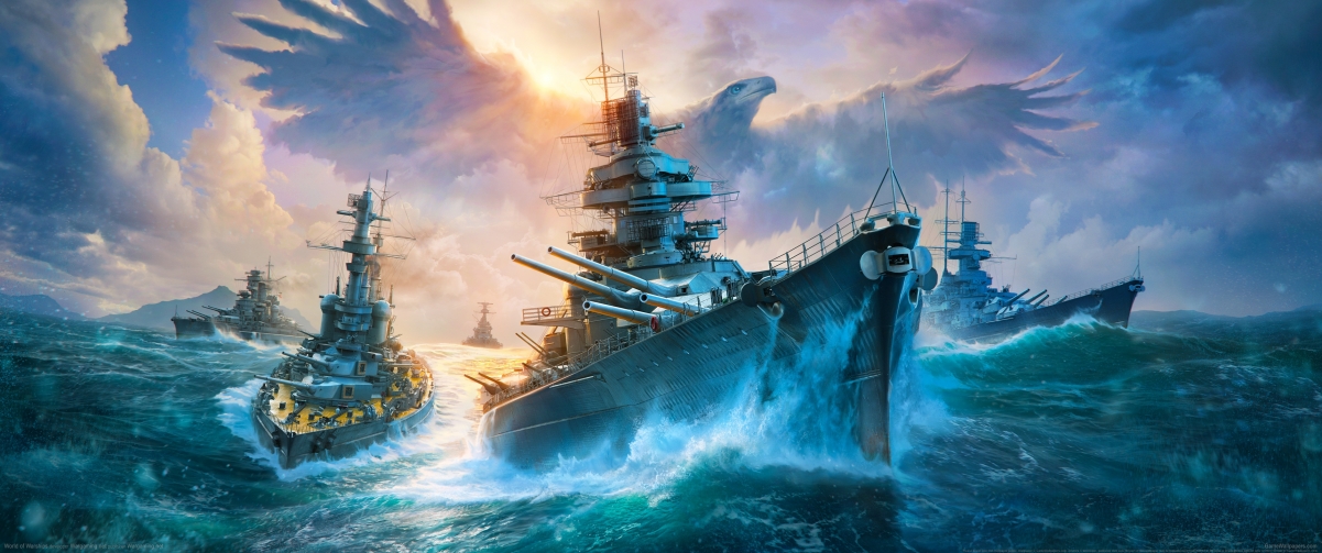 《战舰世界(World of Warships)》3440x1440游戏壁纸