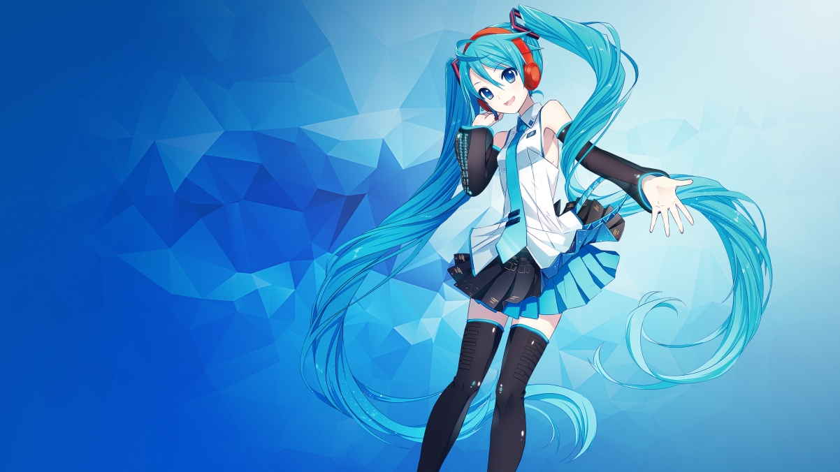 可爱女生 初音未来 长发 好看的4K动漫壁纸