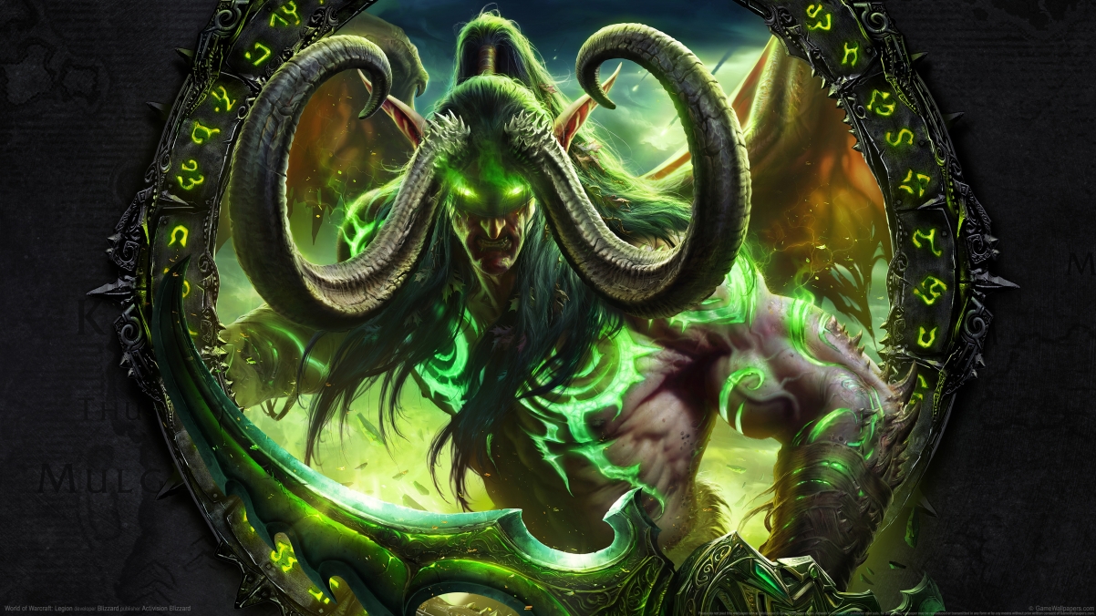 《魔兽世界:军团再临(World of Warcraft:Legion)》伊利丹4k壁纸