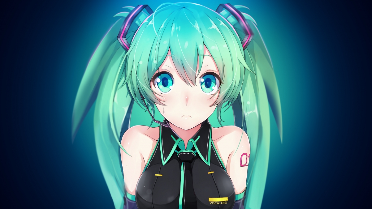 初音未来 大眼睛 Big Eye Miku 4k动漫壁纸