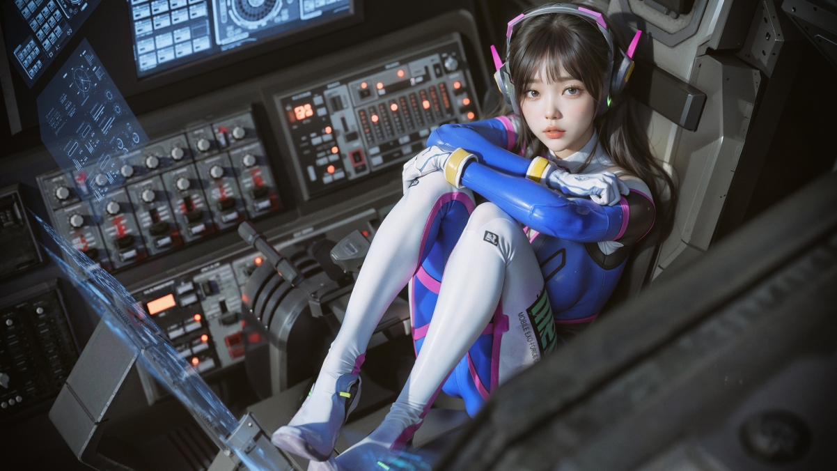 守望先锋 DVa 同人美女 4k壁纸